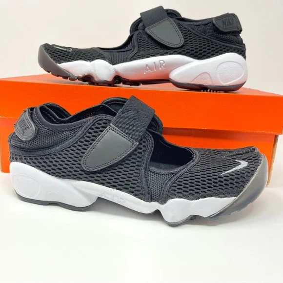 Nike Air Rift BR Breathe Size 6 7 8 9 10 Black Cool Grey White 848386-001 Rare - Picture 2 of 7